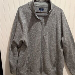 George Men's Zip Up Gray Sweater xl